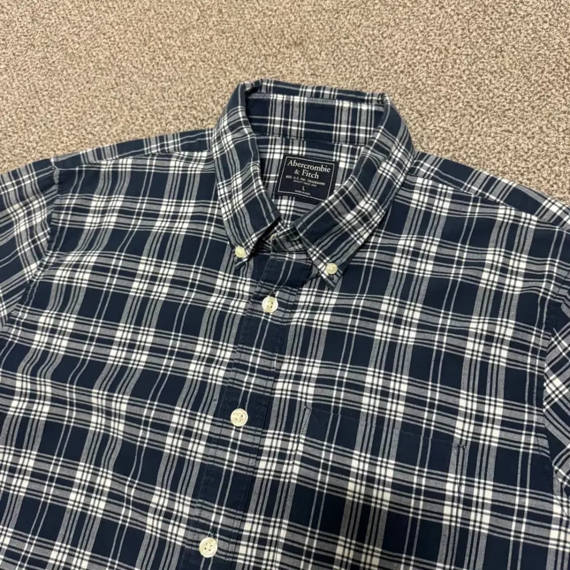 L 아베크롬비 체크 셔츠 상품이미지3