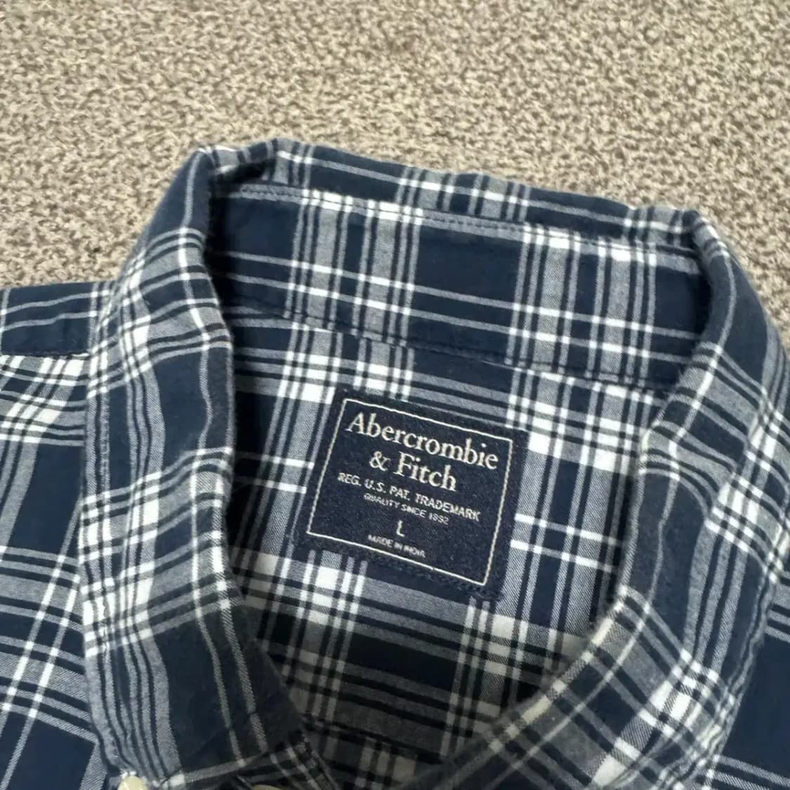 L 아베크롬비 체크 셔츠 상품이미지4
