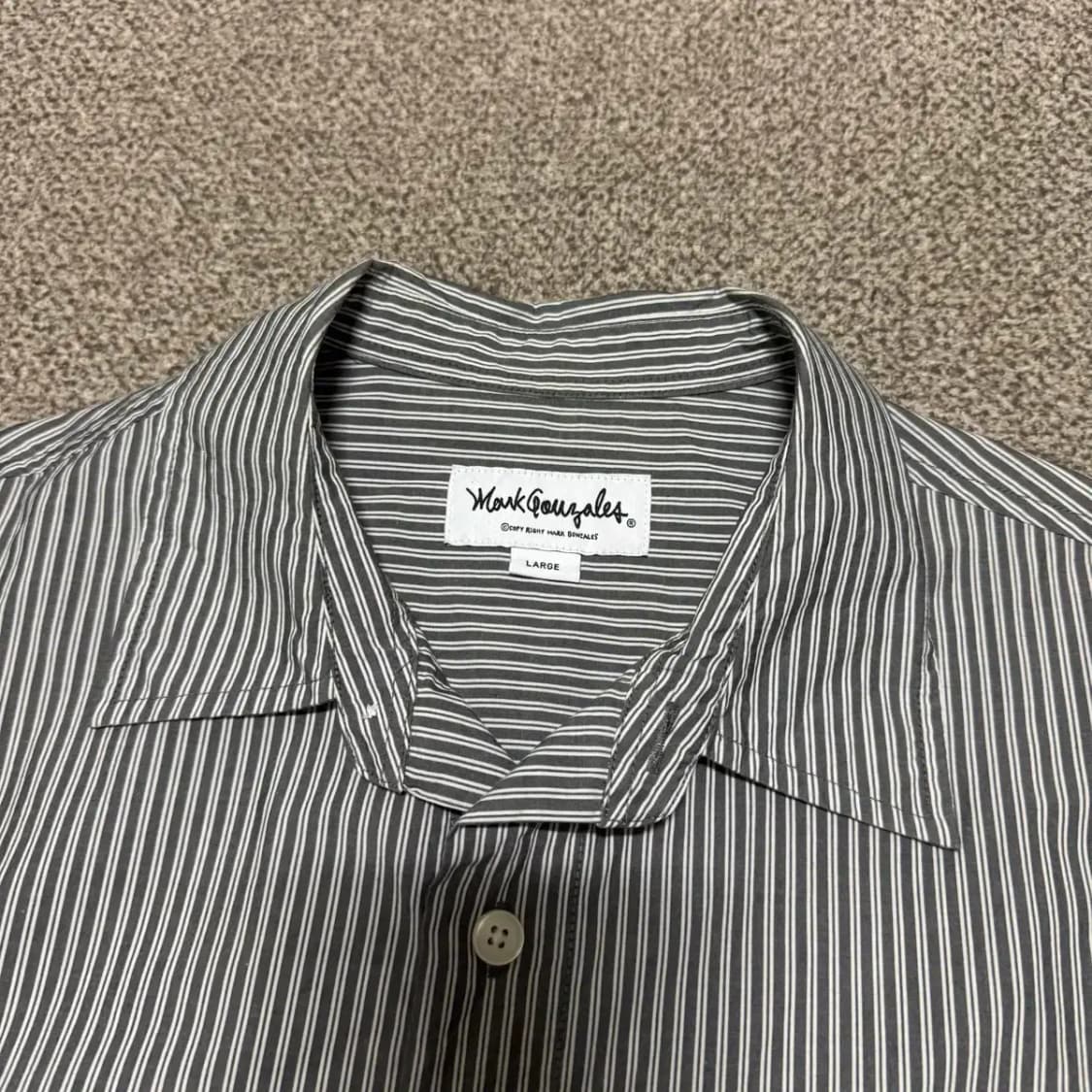 L 마크곤잘레스 스트라이프 반팔 셔츠 상품이미지3