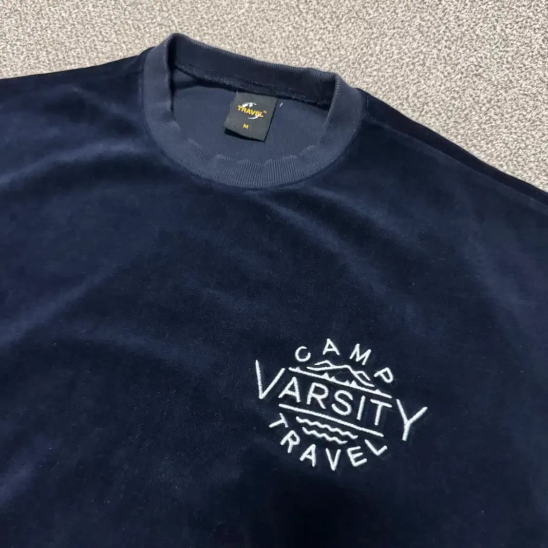 M 트래블 벨벳 맨투맨 상품이미지2