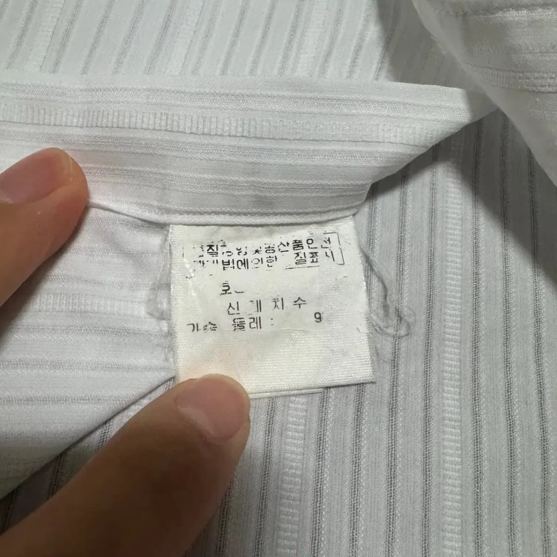 95 닥스 화이트 반팔 셔츠 상품이미지5