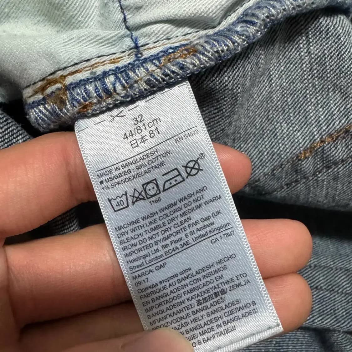 32 GAP 갭 데님 반바지 상품이미지7