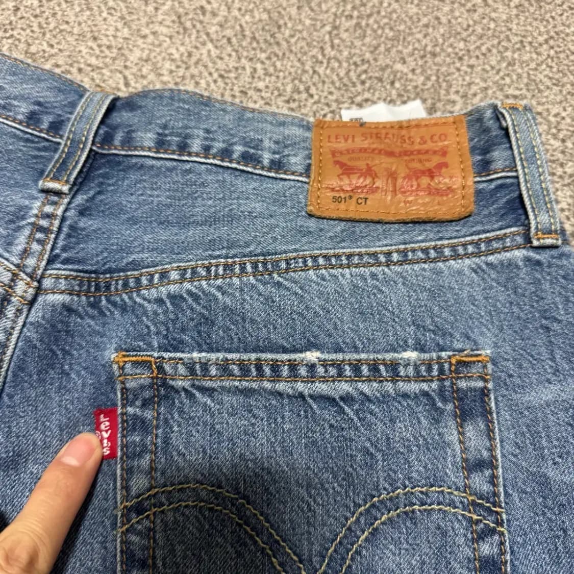 31 리바이스 501 ct 청바지 데님팬츠 상품이미지3