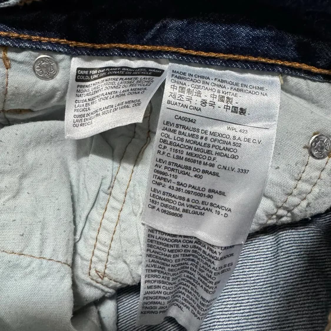 31 리바이스 501 ct 청바지 데님팬츠 상품이미지7