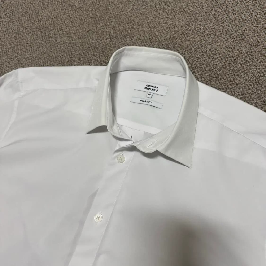 M 무신사스탠다드 화이트 셔츠 상품이미지2