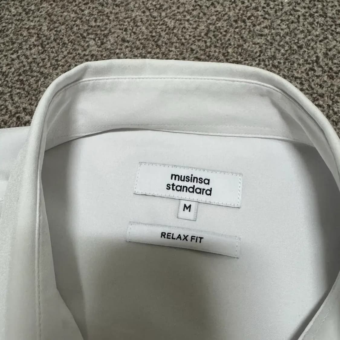 M 무신사스탠다드 화이트 셔츠 상품이미지3