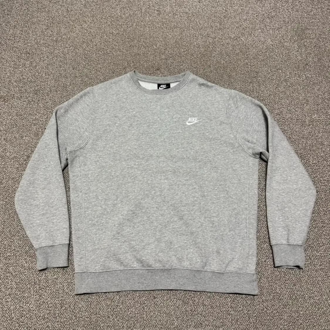 L 나이키 맨투맨 티셔츠 회색 상품이미지1