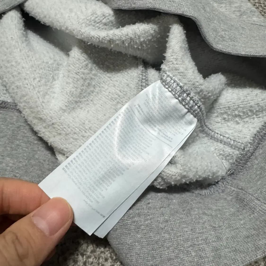 L 나이키 맨투맨 티셔츠 회색 상품이미지4