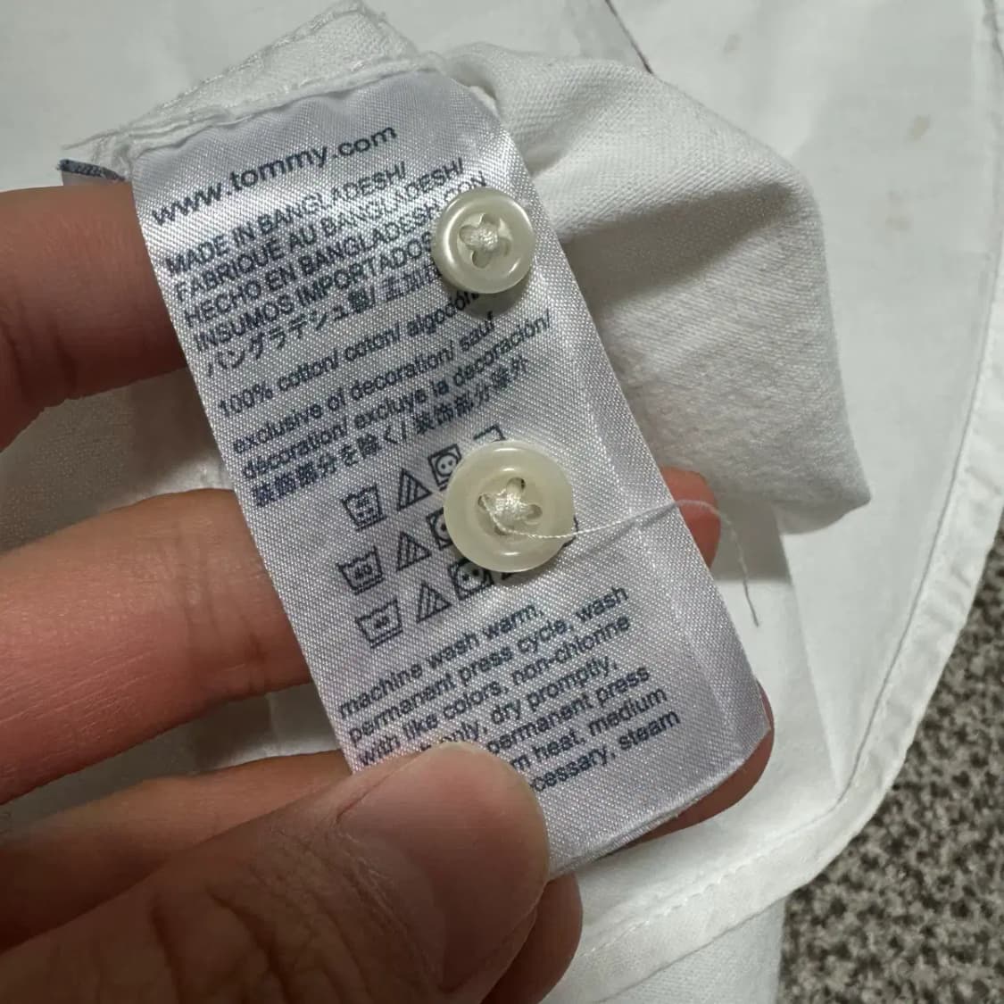 M 타미힐피거 화이트 셔츠 상품이미지6