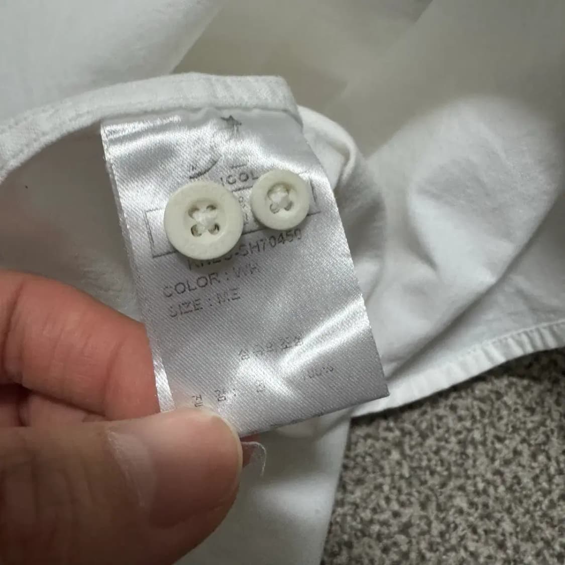 M 캉골 화이트 셔츠 상품이미지7