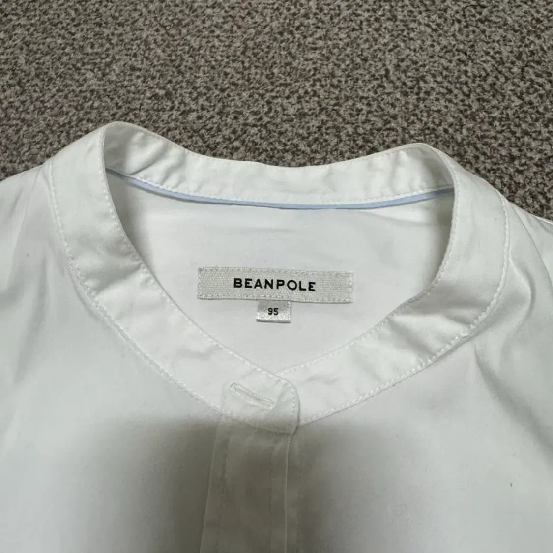 95 빈폴 헨리넥 긴팔 셔츠 화이트 상품이미지4