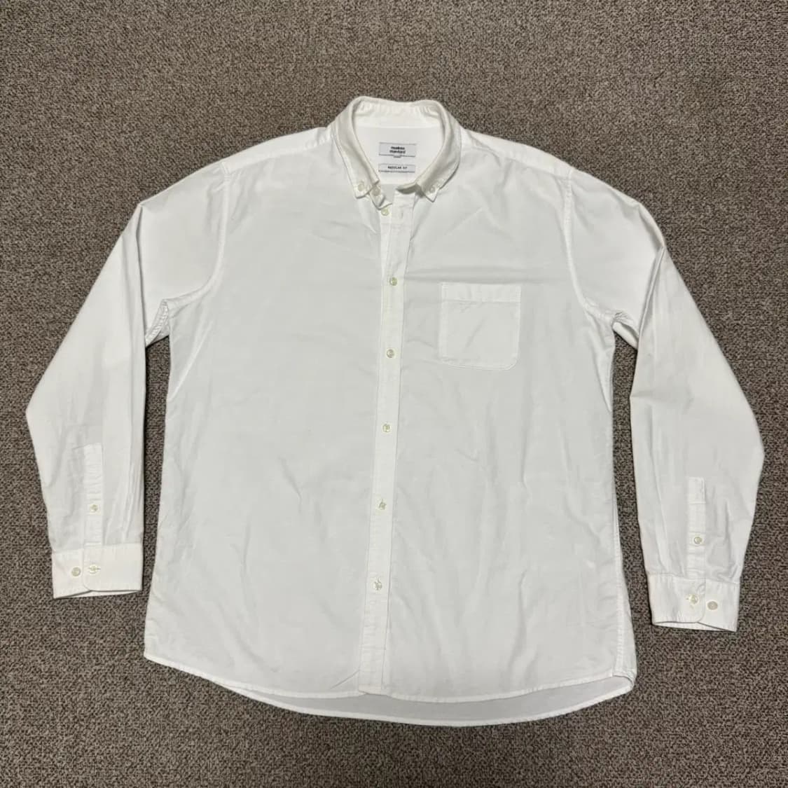 3xl 무신사스탠다드 화이트 셔츠 레귤러핏 상품이미지1