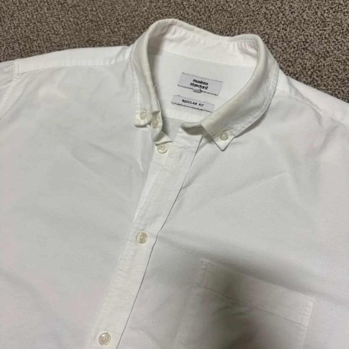 3xl 무신사스탠다드 화이트 셔츠 레귤러핏 상품이미지2