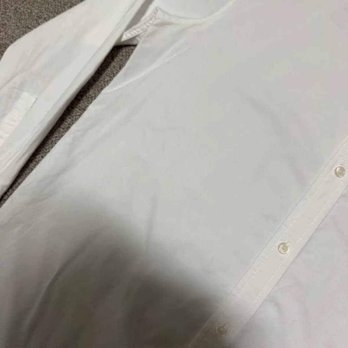 3xl 무신사스탠다드 화이트 셔츠 레귤러핏 상품이미지5