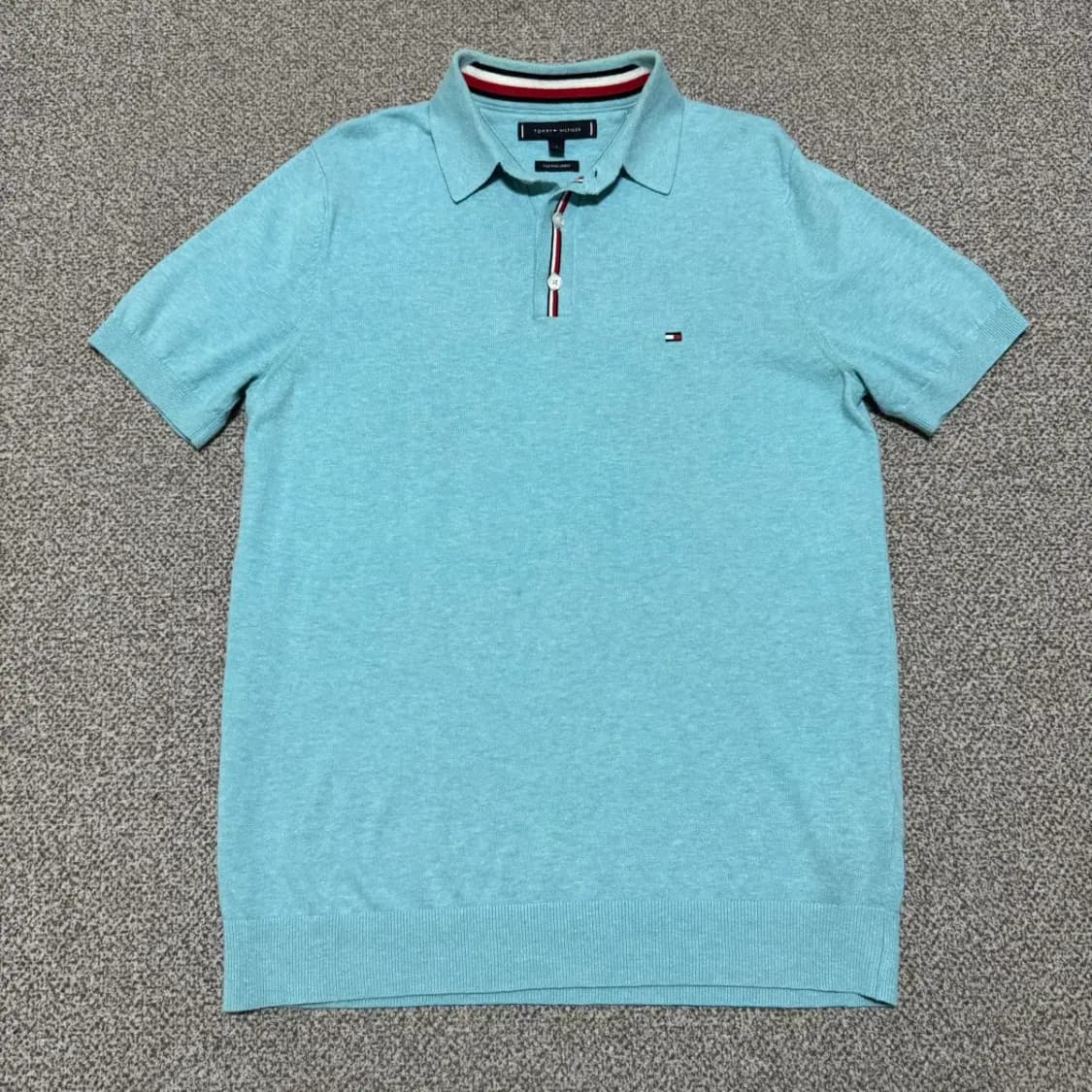 S 타미힐피거 코튼 린넨 반팔 니트 상품이미지1
