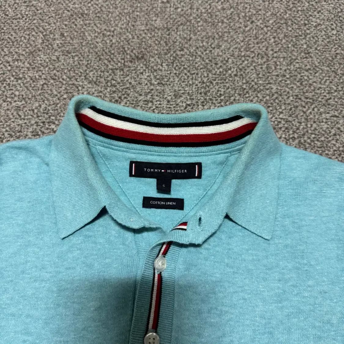 S 타미힐피거 코튼 린넨 반팔 니트 상품이미지4