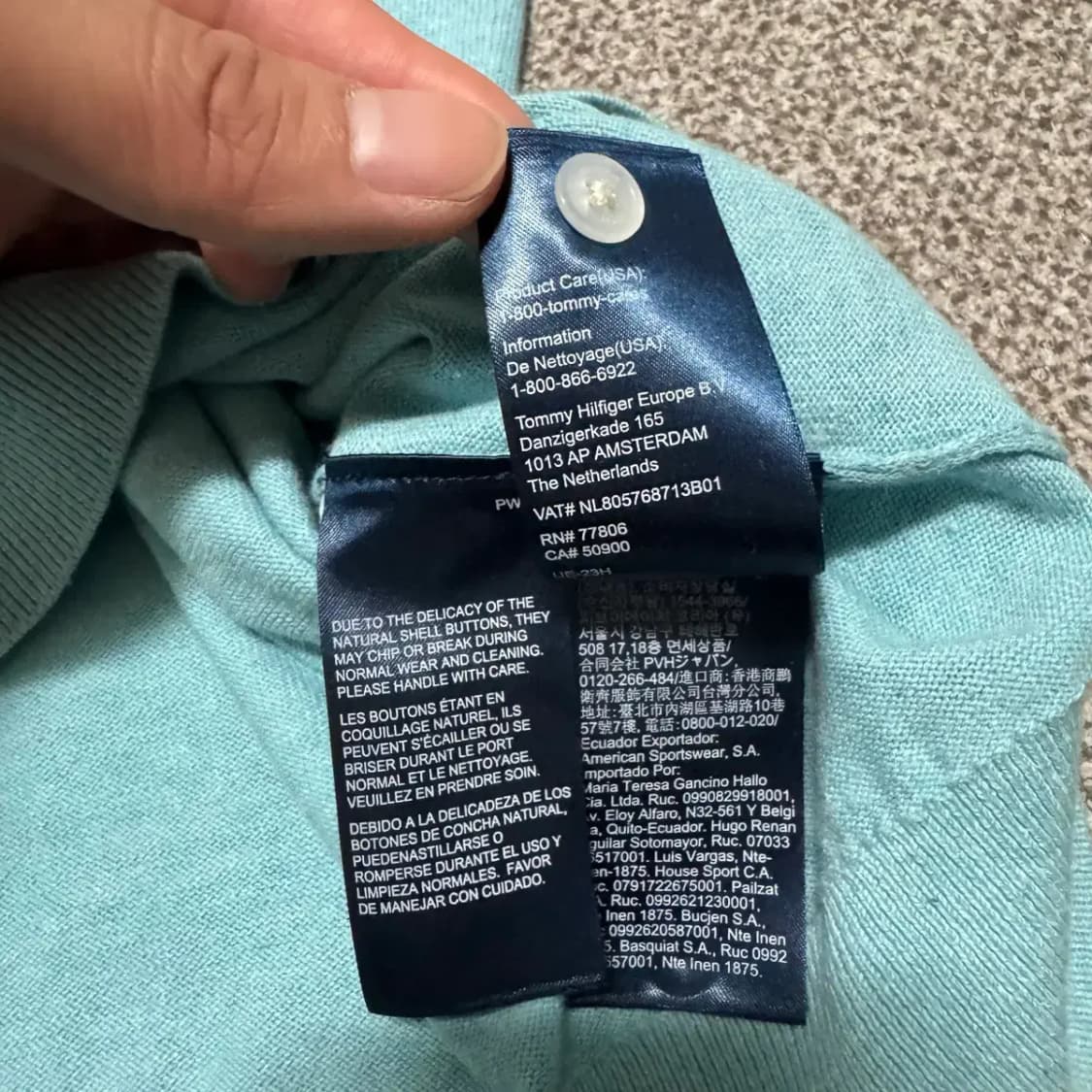 S 타미힐피거 코튼 린넨 반팔 니트 상품이미지6