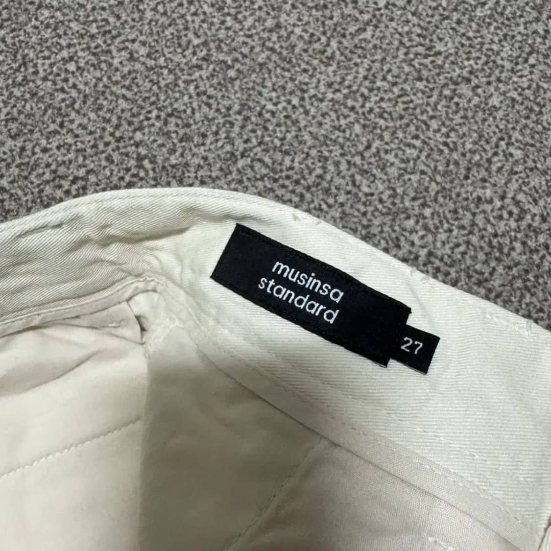 27 무신사스탠다드 와이드 면바지 상품이미지4