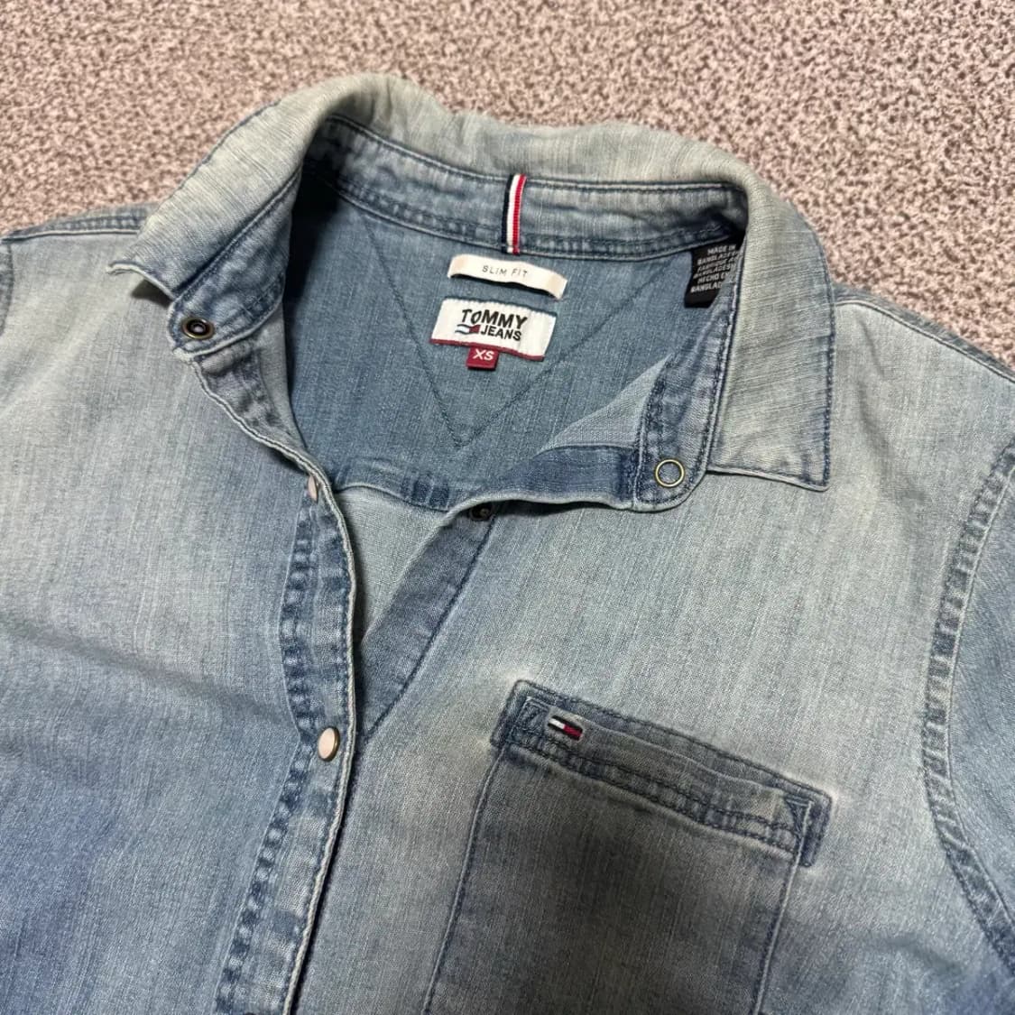 Xs 타미힐피거 데님 셔츠 여성 상품이미지2