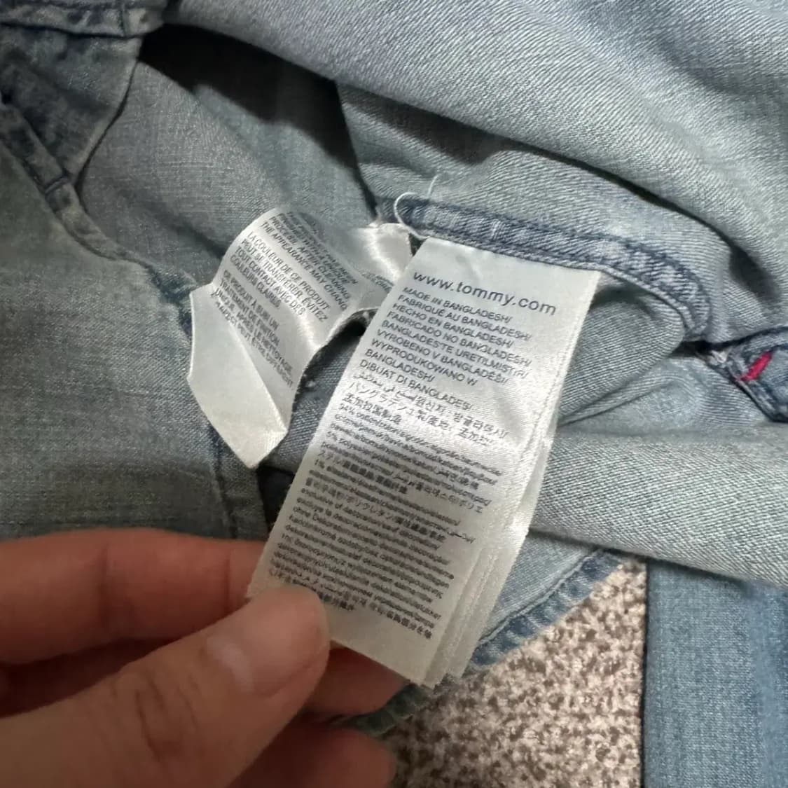 Xs 타미힐피거 데님 셔츠 여성 상품이미지5