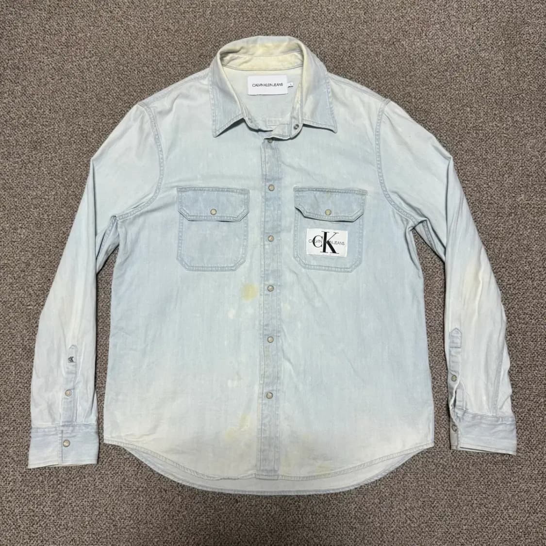 L 캘빈클라인 데님 셔츠 상품이미지1