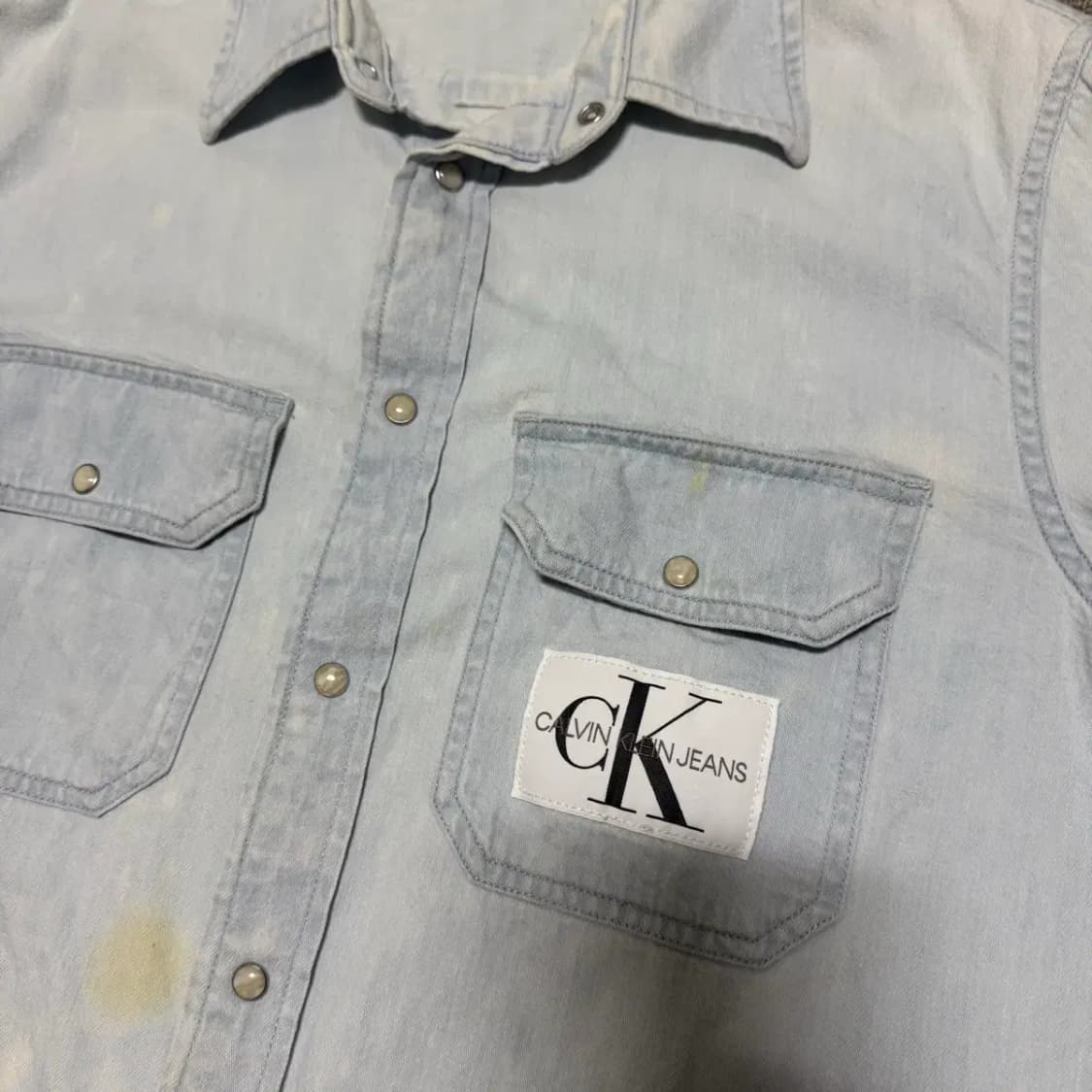 L 캘빈클라인 데님 셔츠 상품이미지2