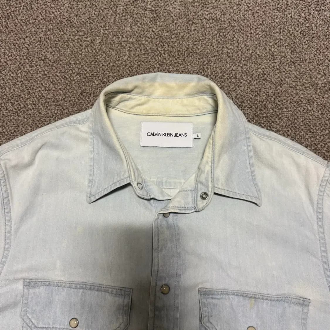 L 캘빈클라인 데님 셔츠 상품이미지3