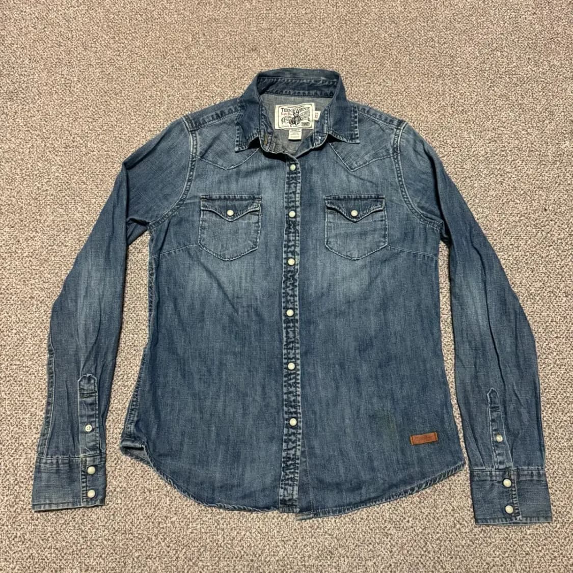 M 티니위니 데님 셔츠 여성 상품이미지1