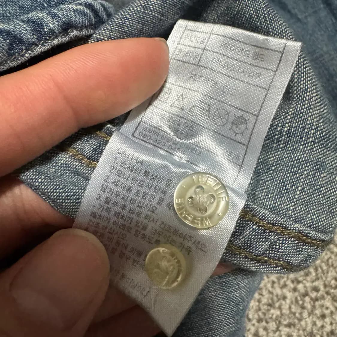 M 티니위니 데님 셔츠 여성 상품이미지5