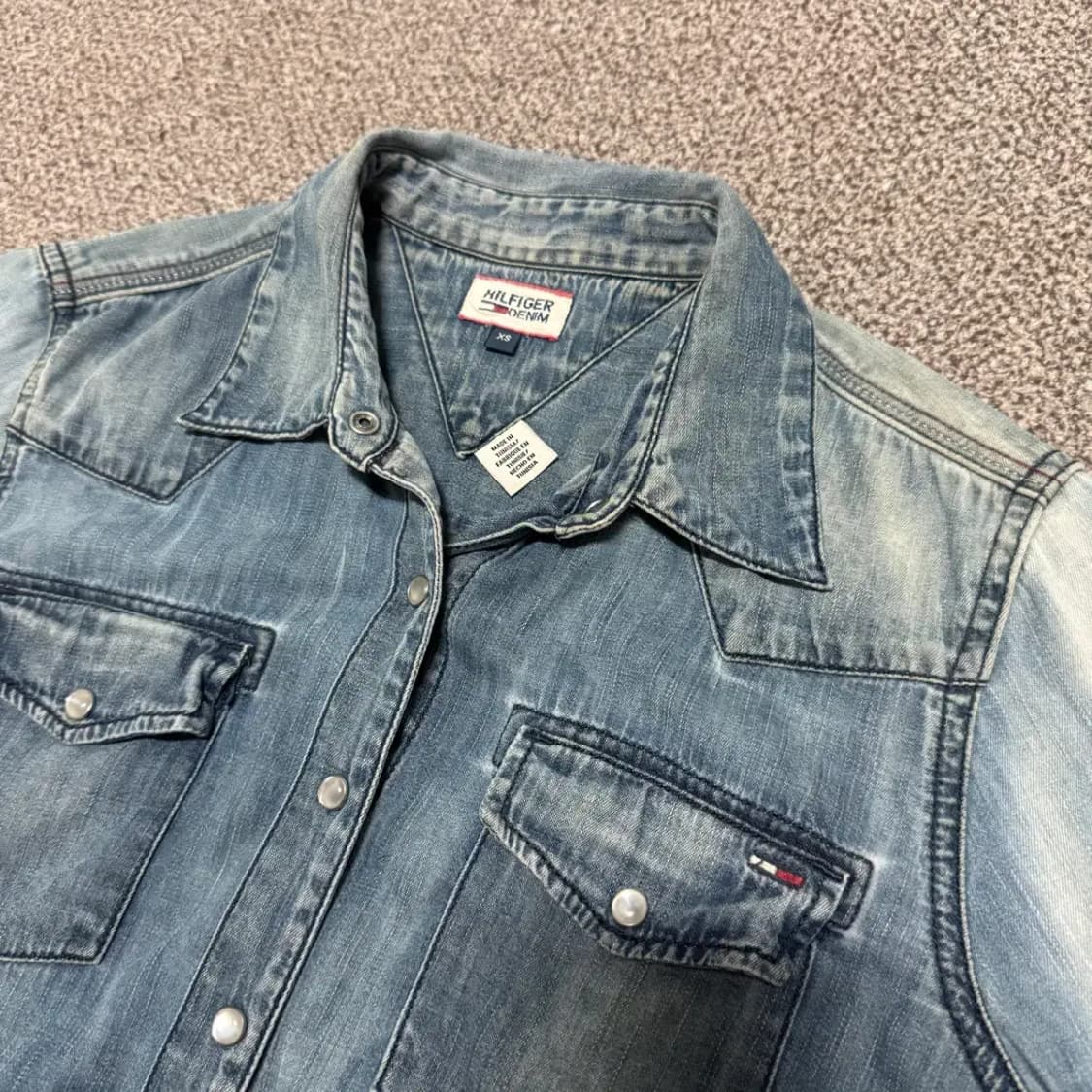 Xs 타미힐피거 데님 셔츠 상품이미지2