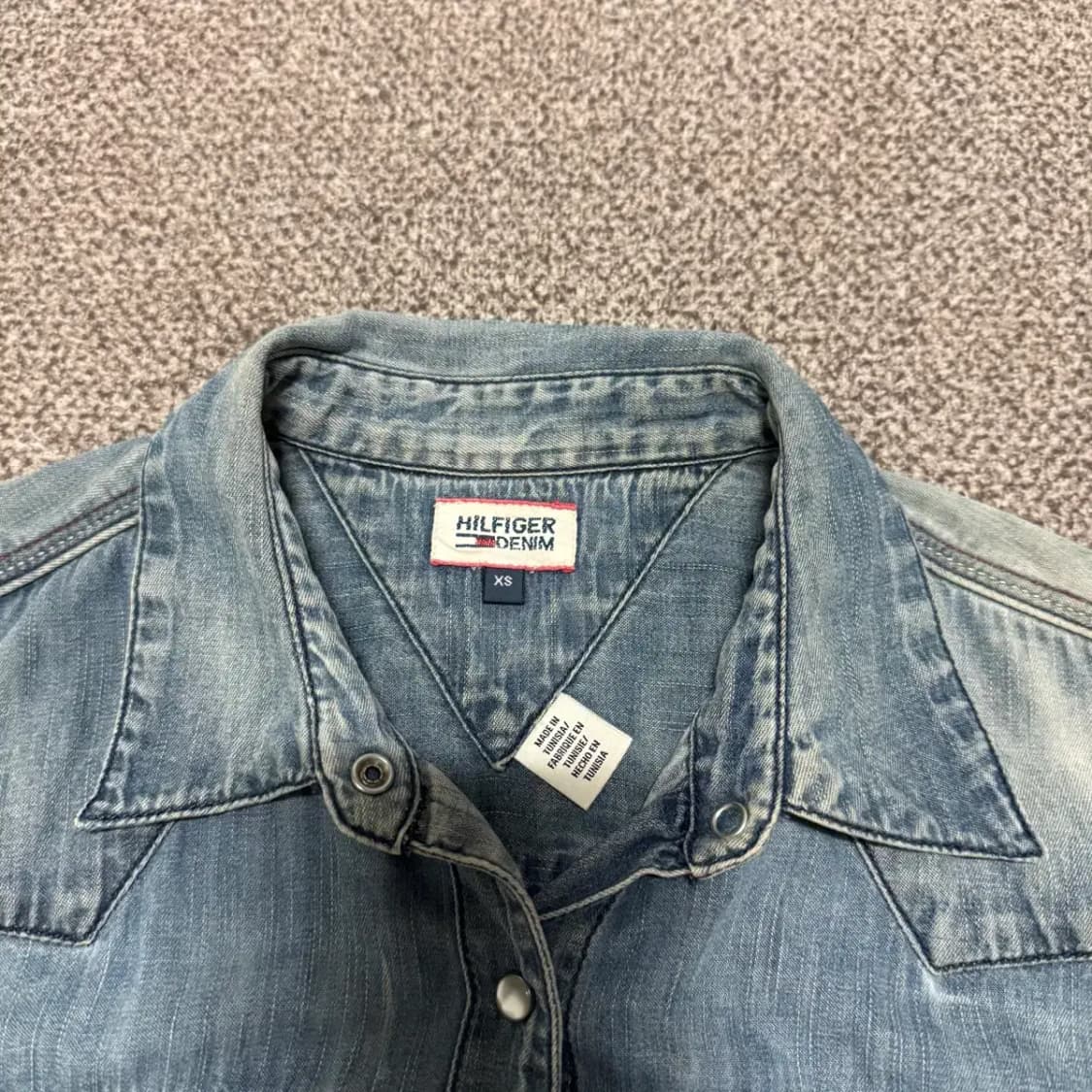 Xs 타미힐피거 데님 셔츠 상품이미지3