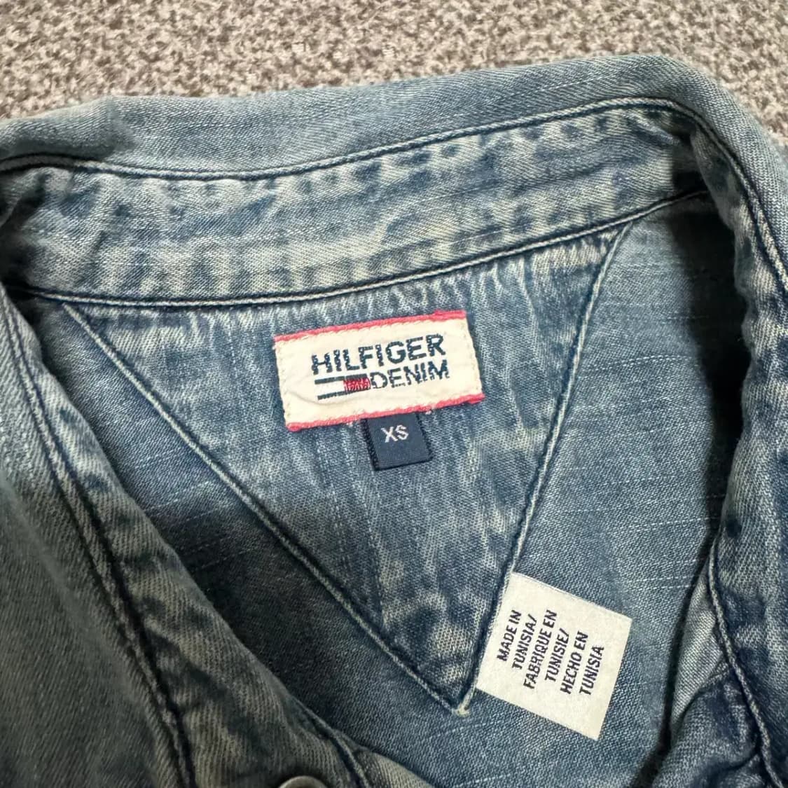 Xs 타미힐피거 데님 셔츠 상품이미지4