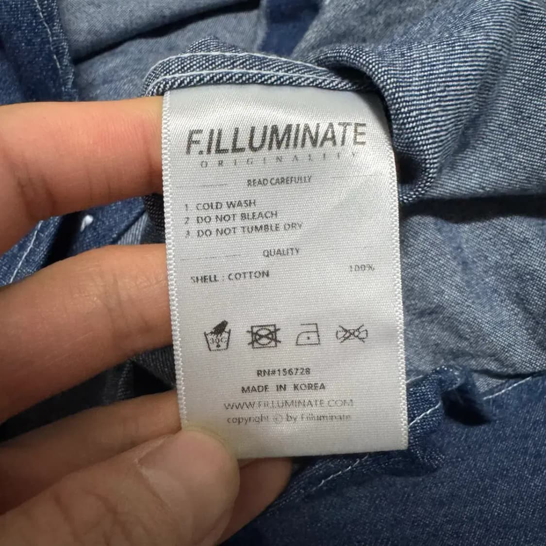 M 필루미네이트 데님 셔츠 상품이미지5