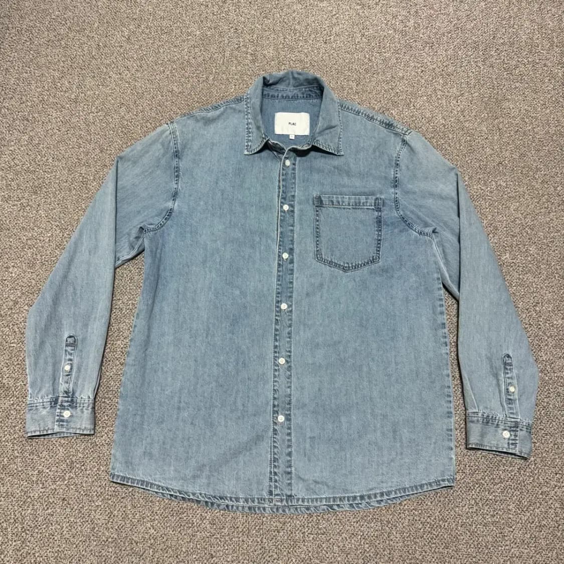 L 플랙 데님 셔츠 상품이미지1