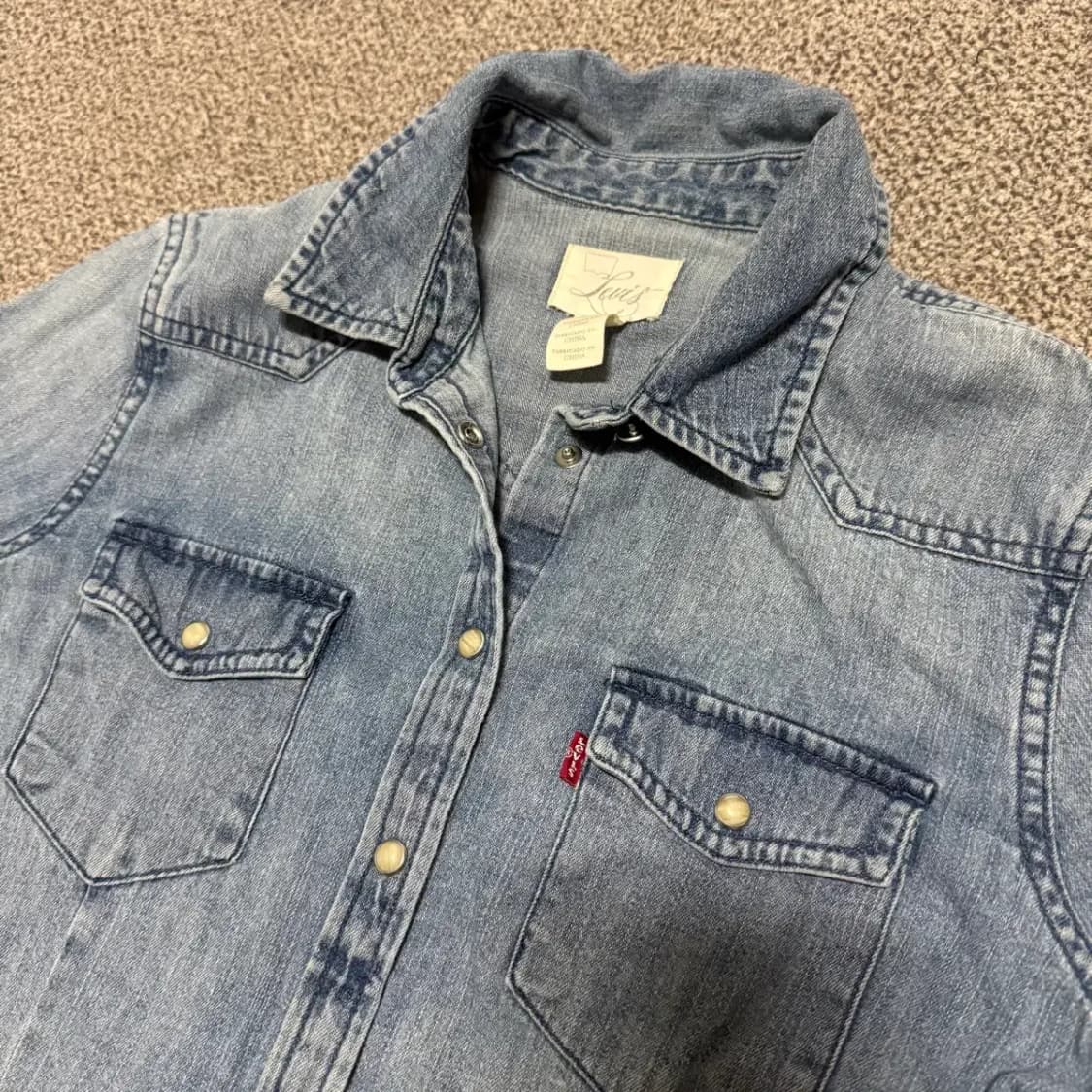 Xs 리바이스 데님 셔츠 여성 상품이미지2