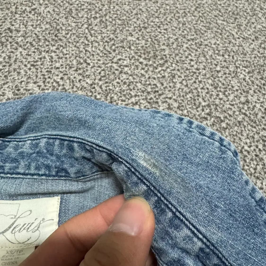 Xs 리바이스 데님 셔츠 여성 상품이미지6