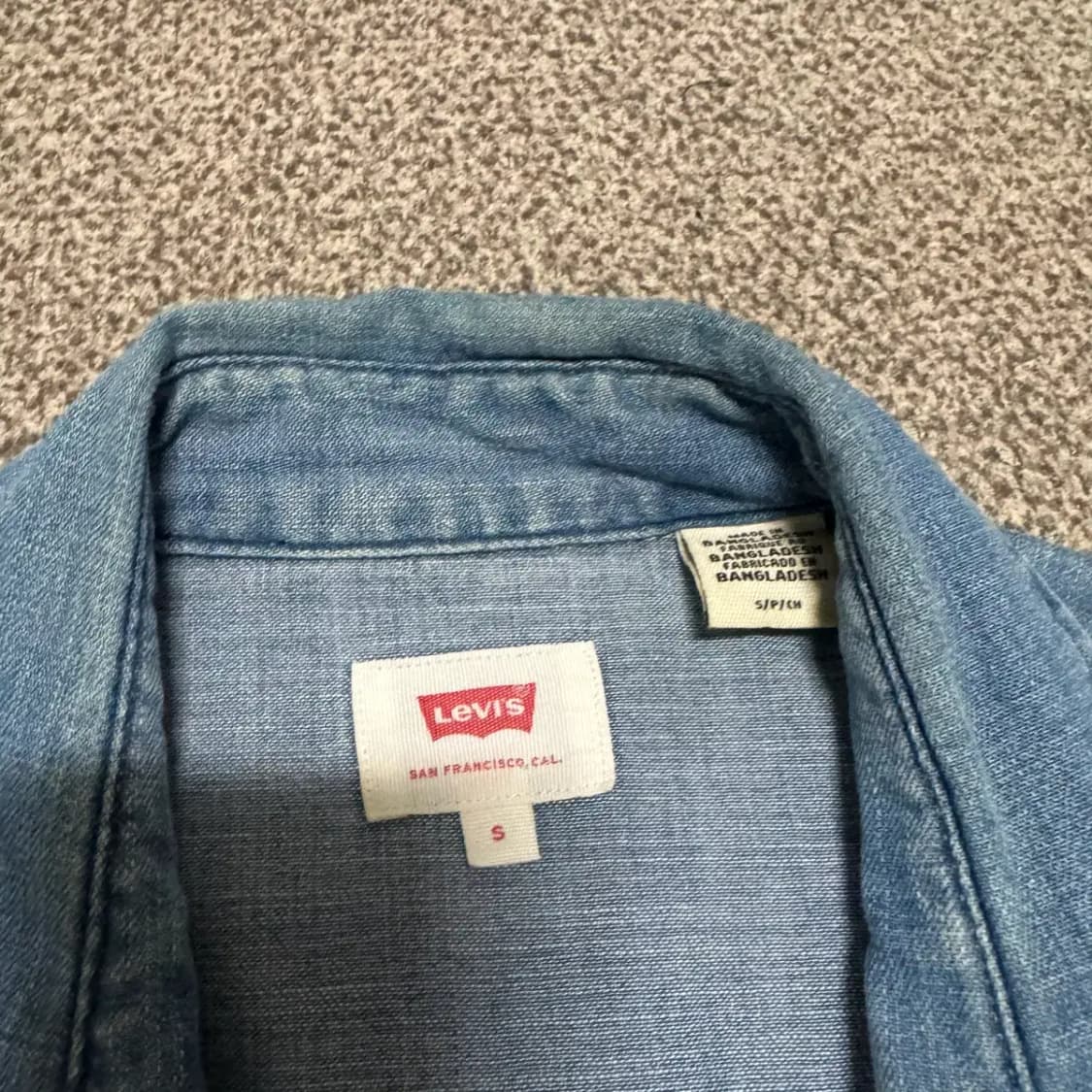 S 리바이스 데님 셔츠 상품이미지4