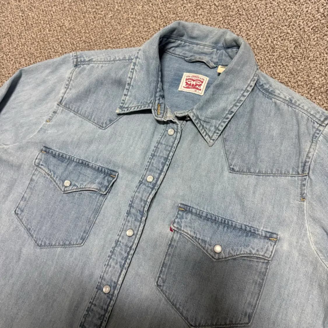 M 리바이스 데님 셔츠 여성 상품이미지2