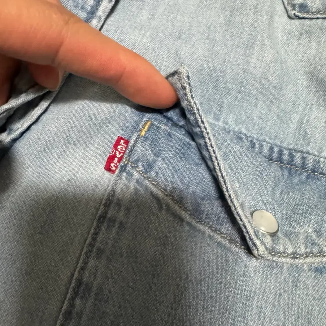 M 리바이스 데님 셔츠 여성 상품이미지4