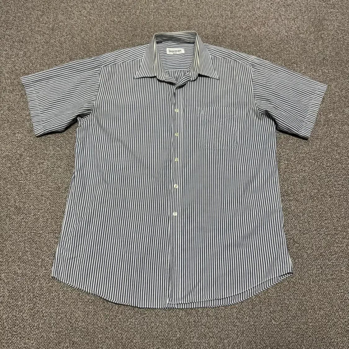 105 입생로랑 스트라이프 반팔 셔츠 상품이미지1