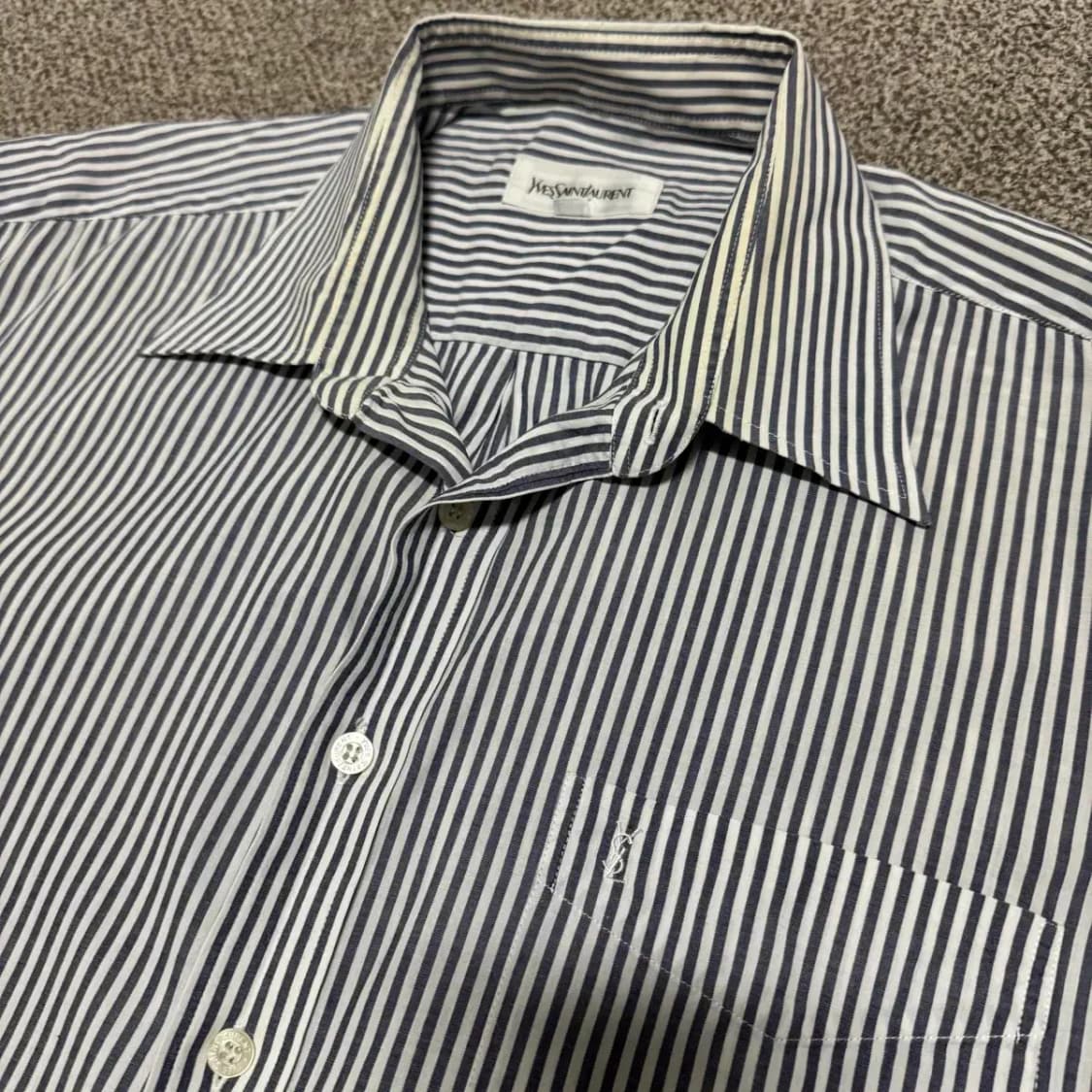 105 입생로랑 스트라이프 반팔 셔츠 상품이미지2