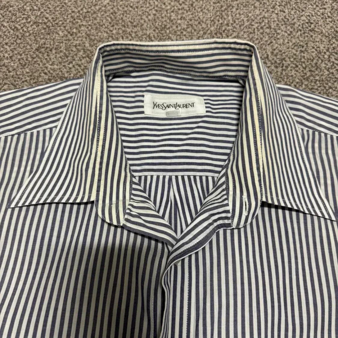 105 입생로랑 스트라이프 반팔 셔츠 상품이미지3