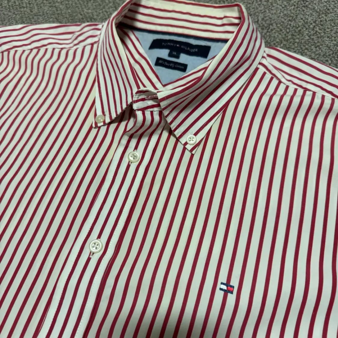 XL 타미힐피거 스트라이프 반팔 셔츠 상품이미지2