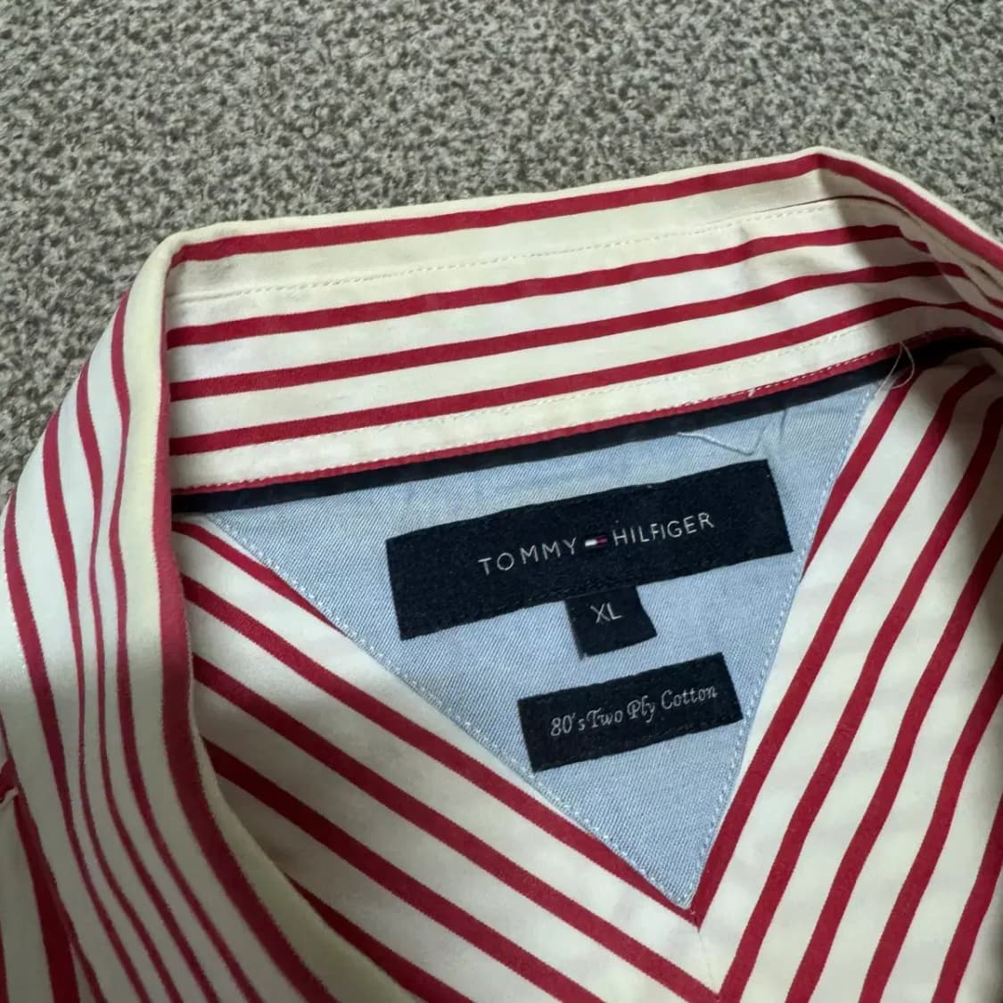 XL 타미힐피거 스트라이프 반팔 셔츠 상품이미지4