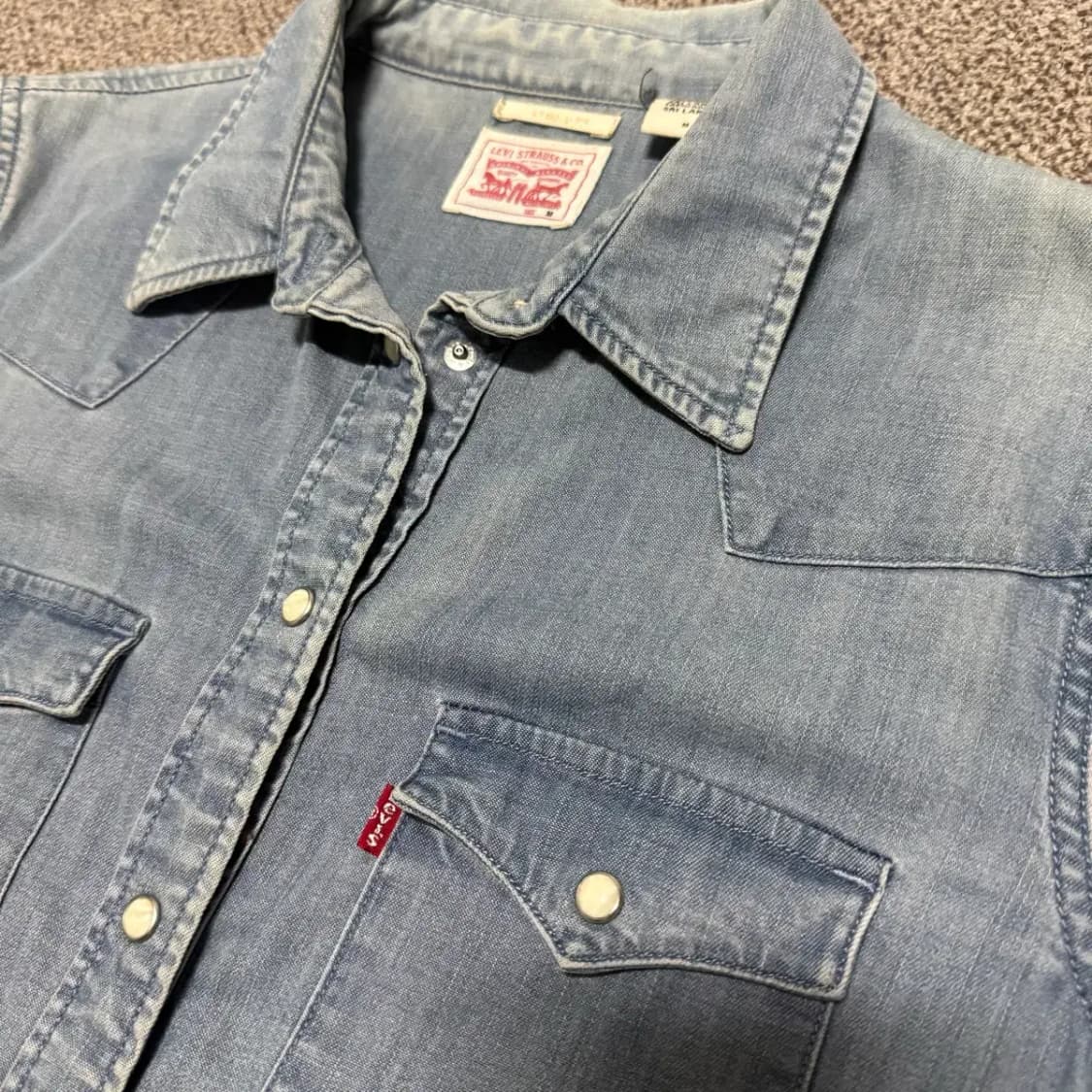 M 리바이스 데님 셔츠 여성 상품이미지2