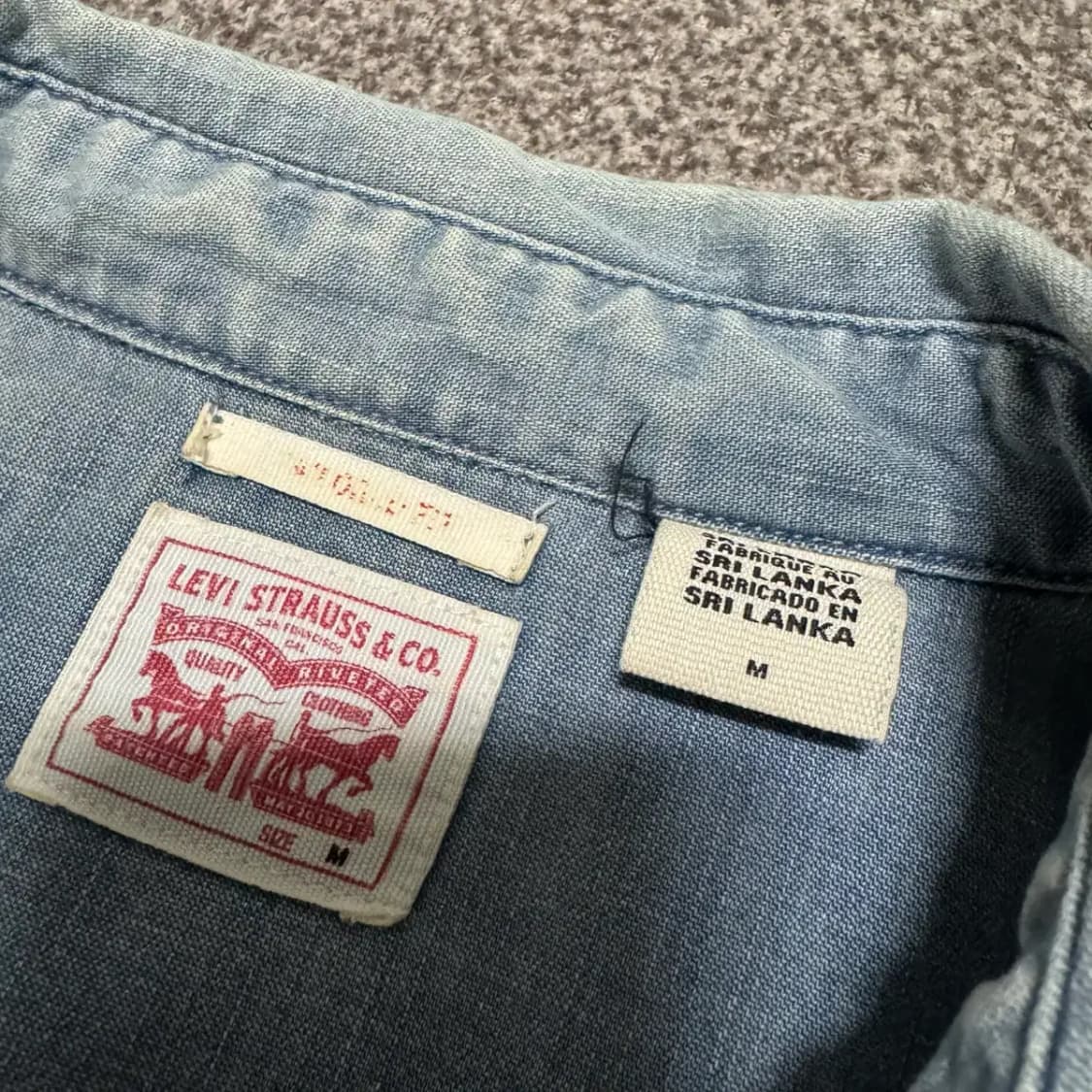 M 리바이스 데님 셔츠 여성 상품이미지4