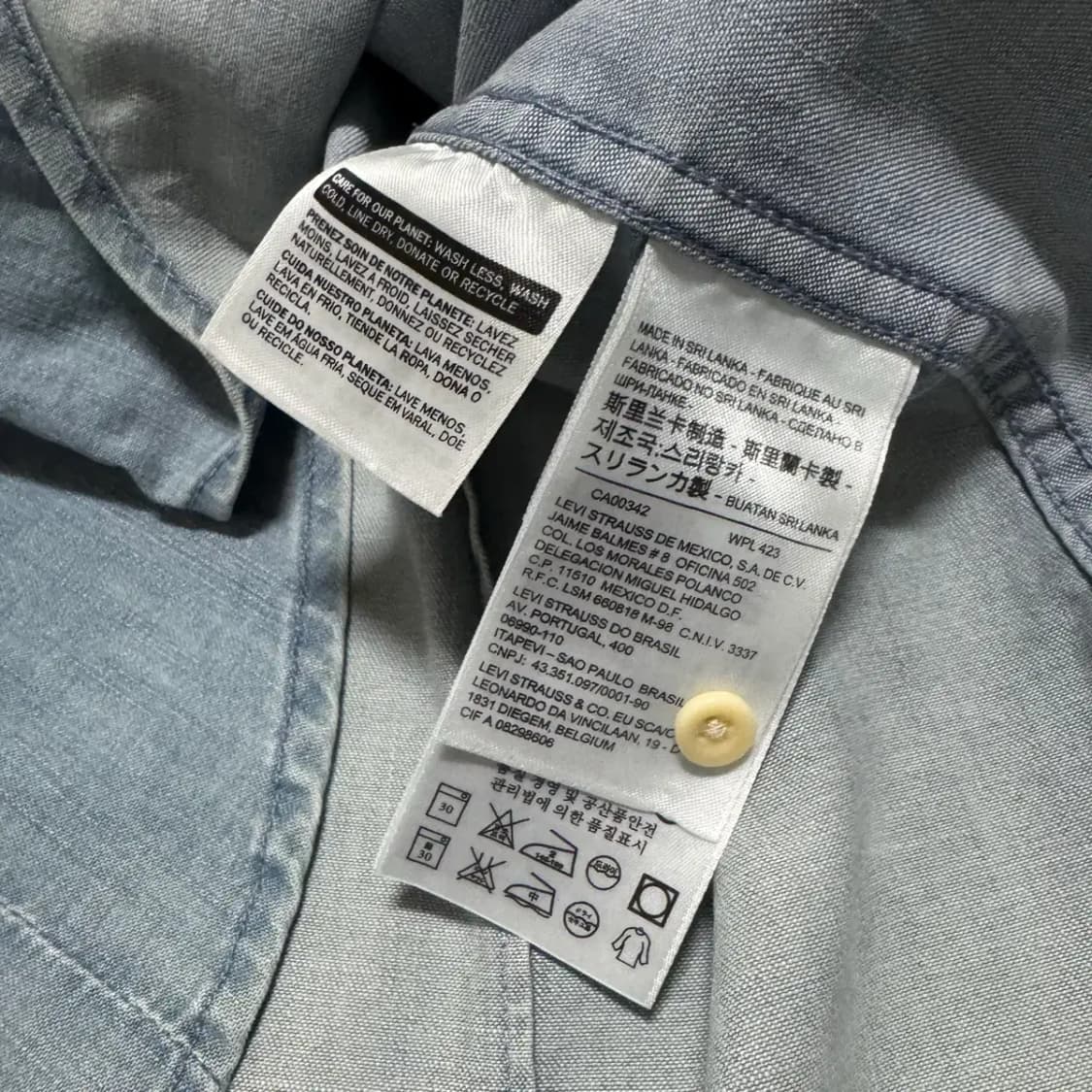 M 리바이스 데님 셔츠 여성 상품이미지5