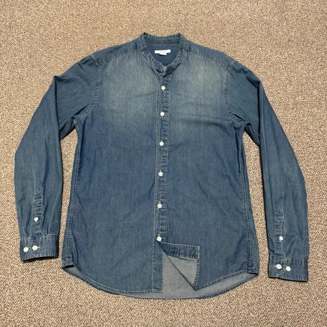 M 질스튜어트 데님 헨리넥 셔츠 상품이미지1