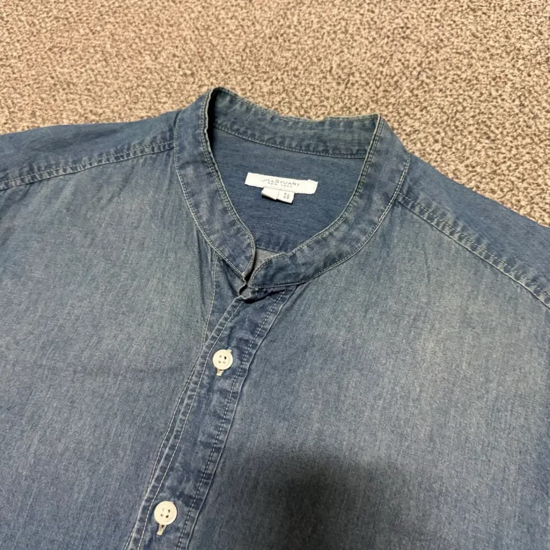 M 질스튜어트 데님 헨리넥 셔츠 상품이미지3