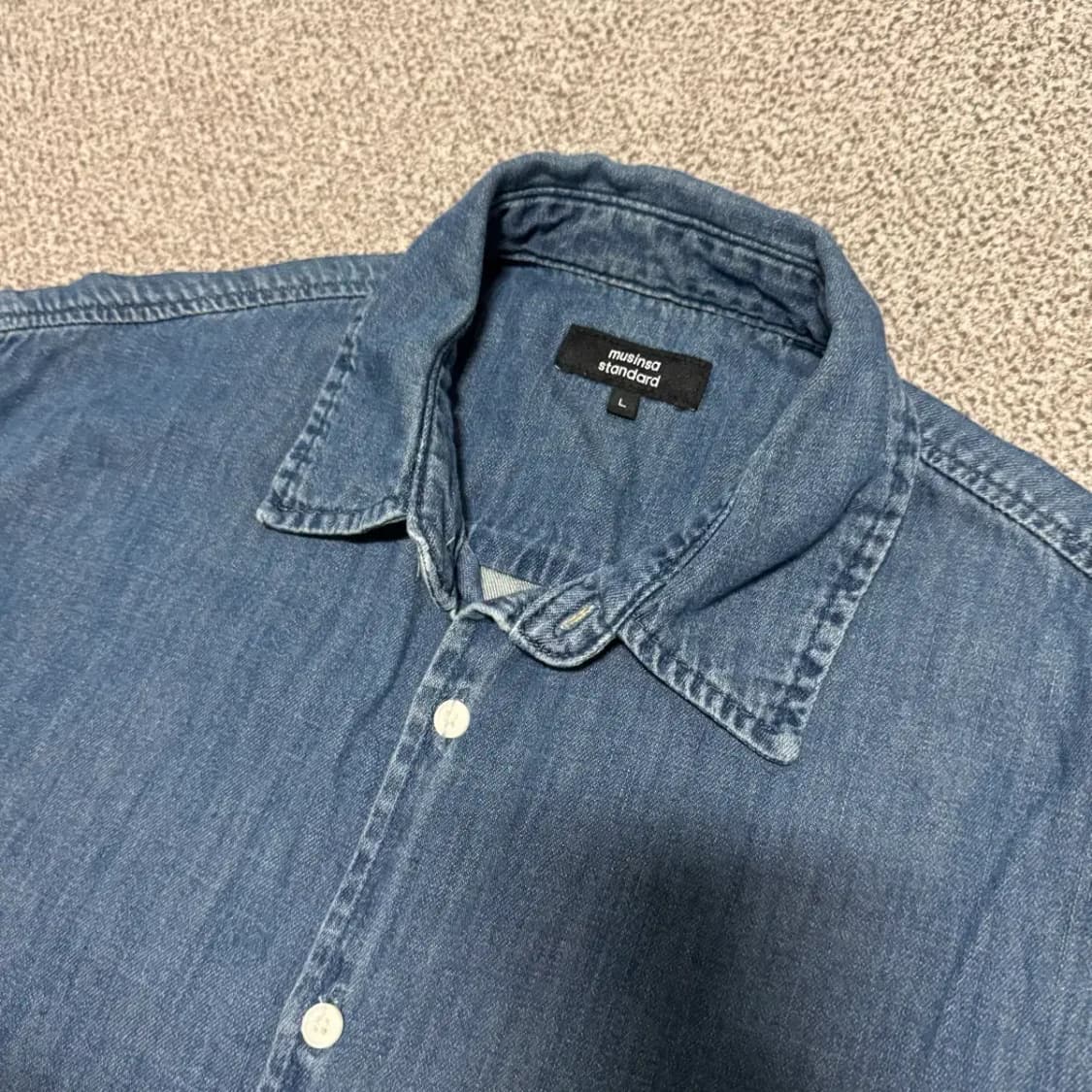 L 무신사스탠다드 데님 셔츠 상품이미지2